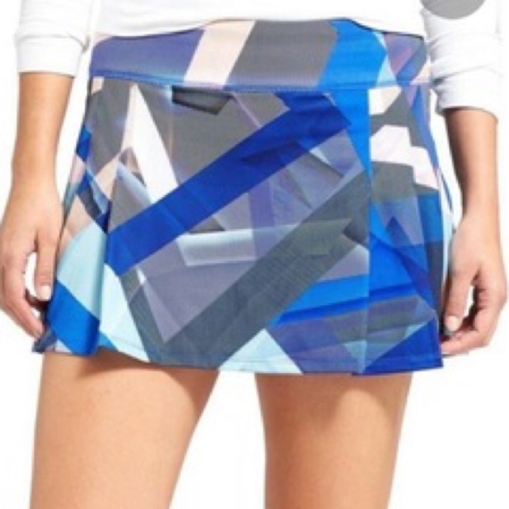 Athleta Electric Geo Multicolor Tennis/Run Skort